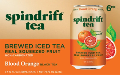 Spindrift Black Tea Blood Orange 6-12fz - 6-12 FZ - Image 5
