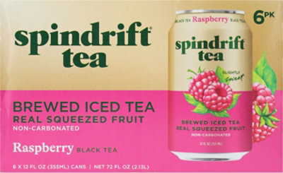 Spindrift Black Tea Raspberry 6-12fz - 6-12 FZ - Image 5