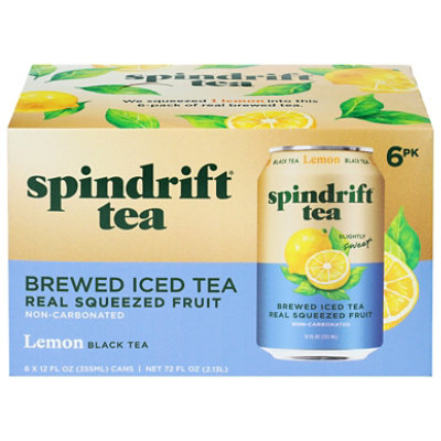 Spindrift Black Tea Lemon 6-12fz - 6-12 FZ - Image 2