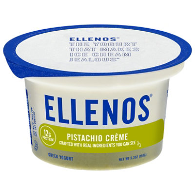 Ellenos Pistachio Creme Delightfully Creamy Greek Yogurt, 5.3 Oz - 5.3 OZ - Image 1