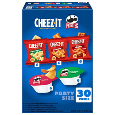 Cheez-it Pringles Mixed Variety Pack 5 Flavor 30ct Multipack - 26.58 OZ - Image 1
