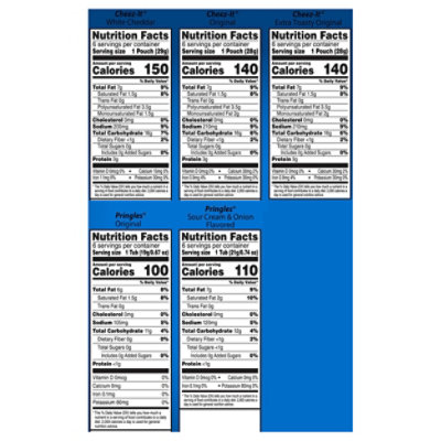 Cheez-it Pringles Mixed Variety Pack 5 Flavor 30ct Multipack - 26.58 OZ - Image 3