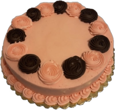 Chocolate Cake Cherry Buttercream 8 Inch 1 Layer - EA - Image 1