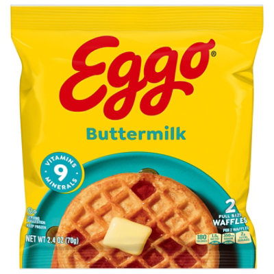 Kellogg's Eggo Waffles Buttermilk 2.4oz - 2.4 OZ - Image 3