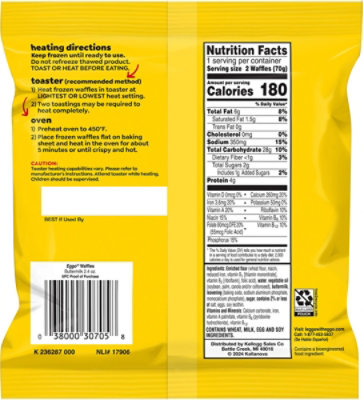Kellogg's Eggo Waffles Buttermilk 2.4oz - 2.4 OZ - Image 6