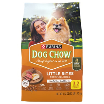 Purina Dog Chow Dog Pet Food , Little Bites Chicken - 3.200lb - 3.2 LB - Image 2