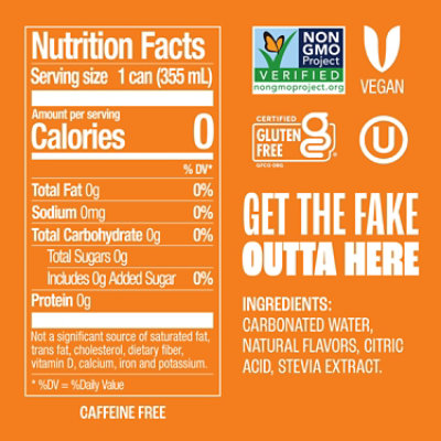 Zevia Orange Creamsicle 12fz - 12 FZ - Image 2