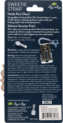 Itzy Ritzy Sweetie Strap Beaded Pacifier Strap Toast - EA - Image 3