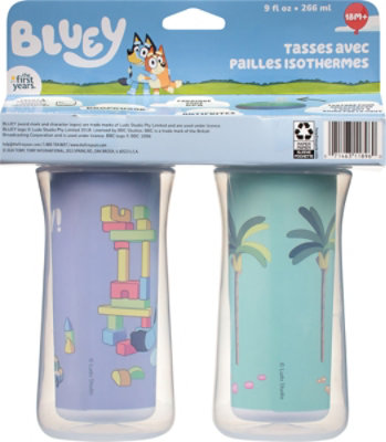 The First Years Cup Straw Insulated Bluey 2pk - EA - Image 3