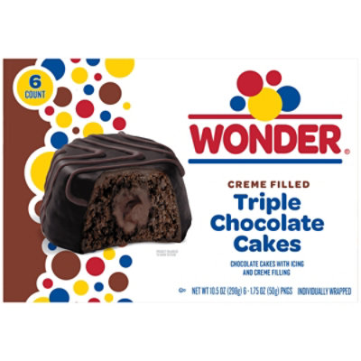 Wonder Cake Bell Triple Chocolate Filled Cupcakes - 10.5 OZ - Image 4