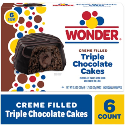 Wonder Cake Bell Triple Chocolate Filled Cupcakes - 10.5 OZ - Image 3
