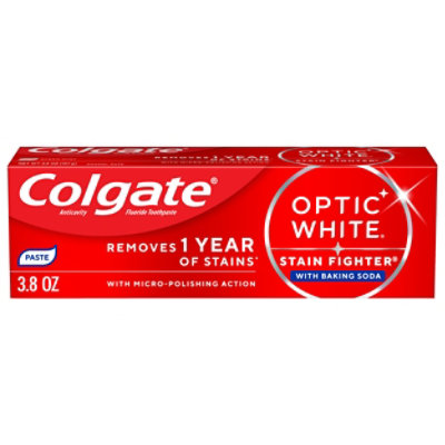 Colgate Optic White Toothpaste Stain Fighter - 3.8 OZ - Image 1