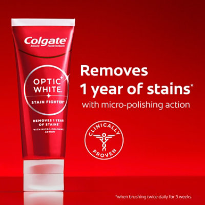 Colgate Optic White Toothpaste Stain Fighter - 3.8 OZ - Image 2