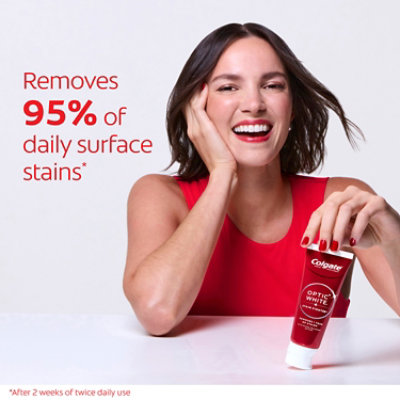 Colgate Optic White Toothpaste Stain Fighter - 3.8 OZ - Image 3