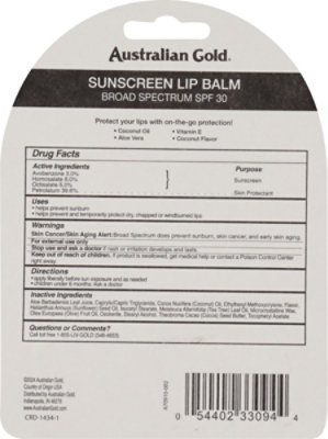 Aust Gold Lip Balm Spf30 - .15 OZ - Image 4