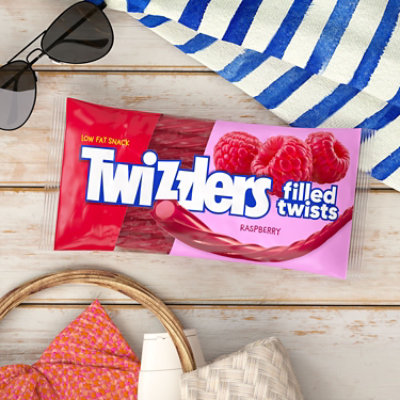 Twizzlers Filled Twists Raspberry Flavored Licorice Style Chewy Candy Bag - 11 Oz - Image 4