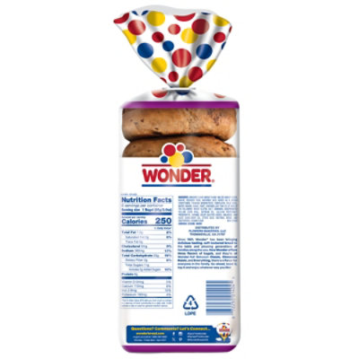 Wonder Cinnamon Raisin Bagels - 18 OZ - Image 7