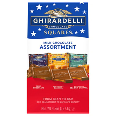Ghirardelli Milk Chocolate Assortment Squares - 4.8 Oz - Image 1