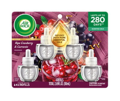 Air Wick Scented Oil Refill, Ripe Cranberry & Currants - 4-.67 Fz. - 2-.67 FZ - Image 2