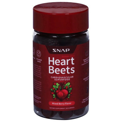 Snap Supplements Heart Beets Gummy - 60 CT - Image 1