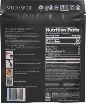 Mud Water Cacao 12 Serving Bag - 2.5 OZ - Image 5