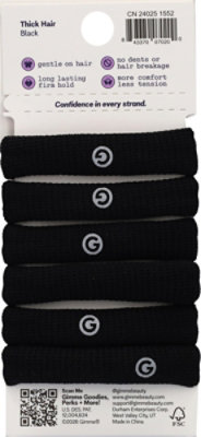 Gme Hair Band Thick Black 6ct - 6 CT - Image 3