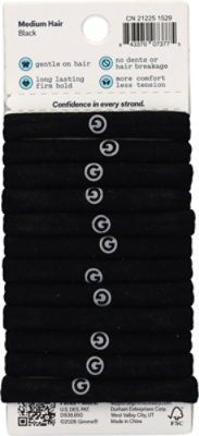 Gme Hair Band Med Black 12ct - 12 CT - Image 3