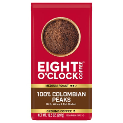 ★レギュラーコーヒー★計15個 Eight O' Clock Coffee 100% Colombian Peaks Medium Roast Ground