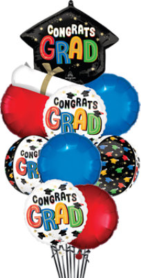2026 Graduation Balloon Bouquet Supreme - Each - Image 1