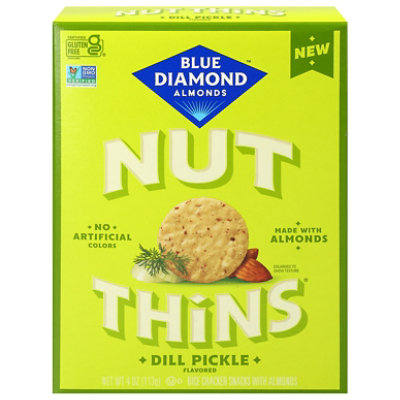 Blue Diamond Cracker Nut Thins Dill Pickle - 4 OZ - Image 1