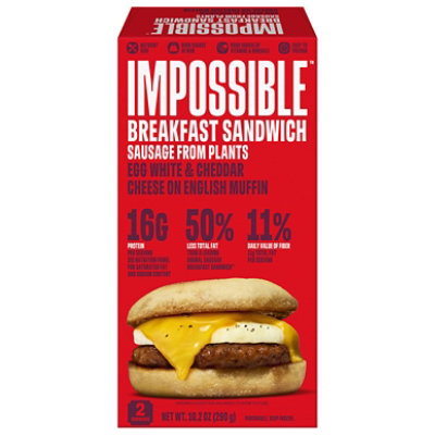 Impossible Foods Sandwich Impossible Breakfast - 10.2 OZ - Image 1