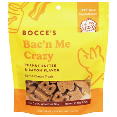 Bocces Bakery Dog Treat Peanut Butter Bacon - 5 OZ - Image 2