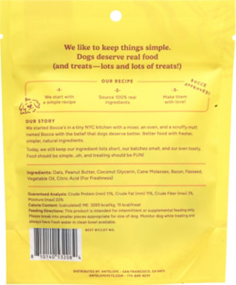 Bocces Bakery Dog Treat Peanut Butter Bacon - 5 OZ - Image 4