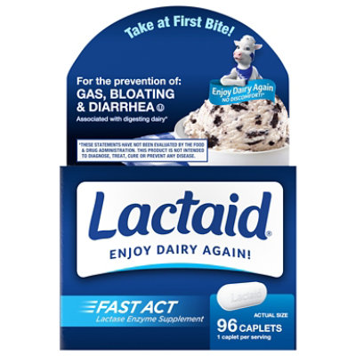 Lactaid Fast Act Caplet 96ct - 96 CT - Image 1