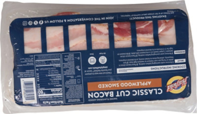 Hatfield Classic Cut Bacon Applewood Smoked - 12 OZ - Image 5