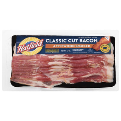 Hatfield Classic Cut Bacon Applewood Smoked - 12 OZ - Image 1