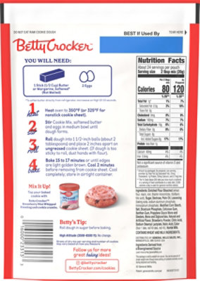 Betty Crocker Soft Baked Strawberry Mist Cookie Mix - 16.7 OZ - Image 5