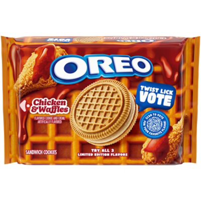 OREO Chicken and Waffles Sandwich Cookies, Limited Edition - 10.68 Oz - Image 1