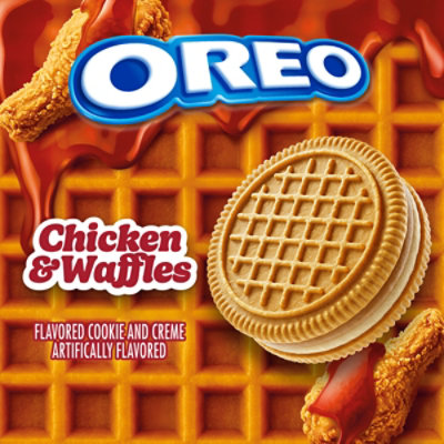 OREO Chicken and Waffles Sandwich Cookies, Limited Edition - 10.68 Oz - Image 2