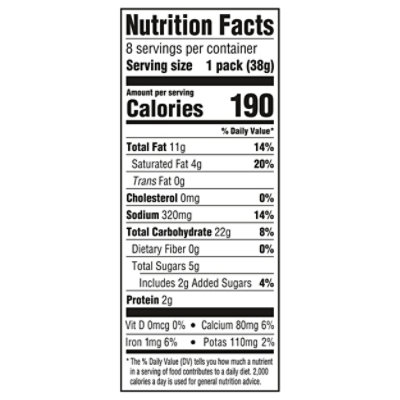 RITZ Spicy Cheddar Cheese Sandwich Crackers - 8 Count - Image 3