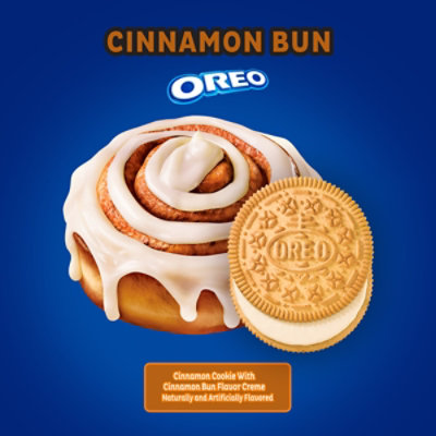OREO Cinnamon Bun Sandwich Cookies, Limited Edition - 10.68 Oz - Image 2