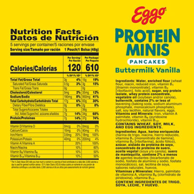 Kelloggs Eggo Mini Vanilla Protein Pancakes 8.4 Oz - 8.4 OZ - Image 7