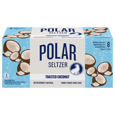 Polar 8pk Toasted Coconut Seltzer - 8-12 FZ - Image 1