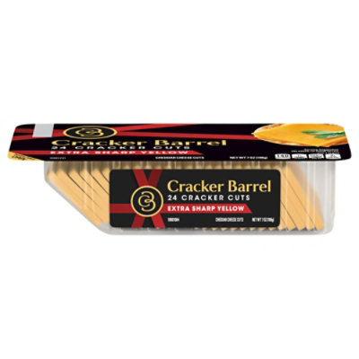Cracker Barrel Extra Sharp Cheddar Cheese Cracker Cuts 7 Oz Tray - 7 OZ - Image 1