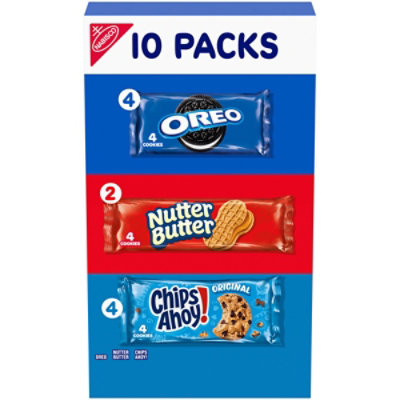 Chips Ahoy/Nutter Butter/Oreo Variety Pack - 10 CT - Image 1