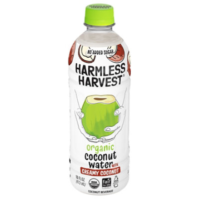 Harmless Harvest Organic Coconut Water With Creamy Coconut 16fz - 16 FZ - Image 1