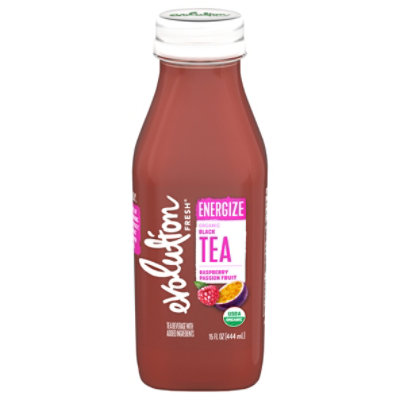 Evolution Fresh Organic Raspberry Passionfruit Black Tea Energize 15fz - 15 FZ - Image 1