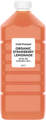 Cold-pressed Organic Strawberry Lemonade 50fz - 50 FZ - Image 1