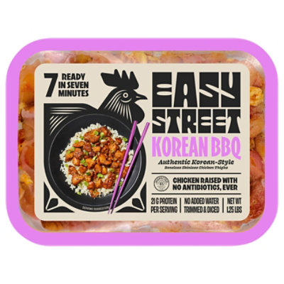 Easy Street Korean Bbq Diced Chicken Thighs 20 Oz - 20 OZ - Image 1