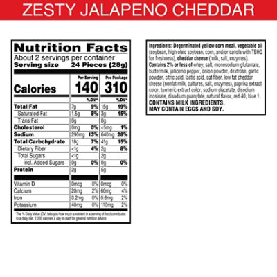 Cheez It Crunch Zesty Jalapeno Cheddar 2.2oz - 2.2 OZ - Image 2